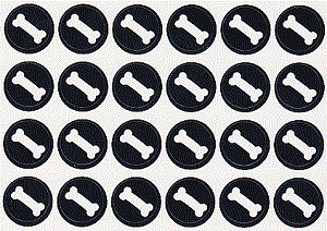 Doggy Bone Mini Dot Stickers - 90 pc