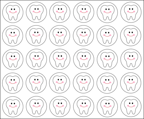 Teeth Cleaning Sticker Chart