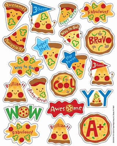Pizza is my Favorite Food Scented Stickers