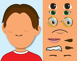 Create a Face Craft Stickers