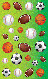 Sports Balls Galore Stickers