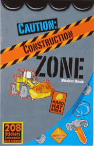 Construction Zone Sticker Book