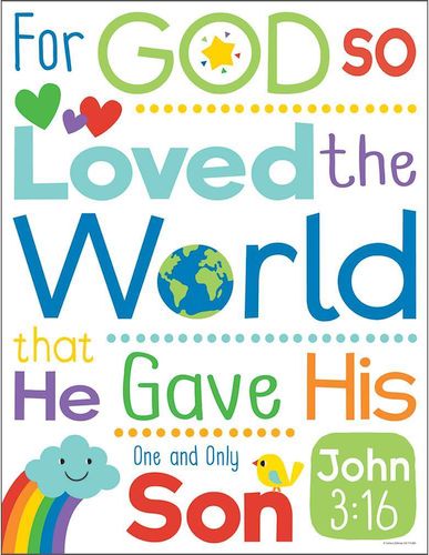 For God so Loved the World Kids Posters