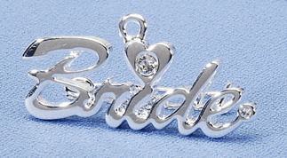 Silver Brides Rhinestone Keepsake Pin - Only 3 Left