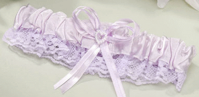 Lilac Lace Garter Belt