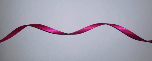 Fuscia Satin Ribbon 1/4 Inch - by the Yard