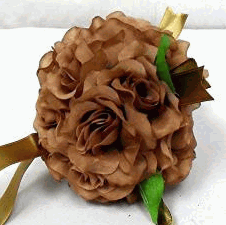 Coffee Roses Kissing Ball - ON SALE - Only 8 Left