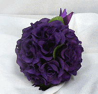 Purple Roses Kissing Ball - ON SALE - Only 12 Left