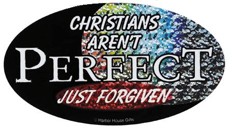 Christians arent Perfect Auto Window Sticker
