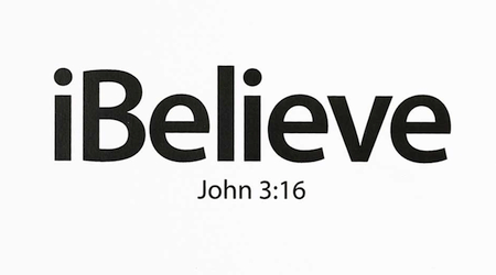 iBelieve John 3:16 Car Window Decal Sticker