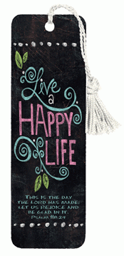 Happy Life Tassel Bookmark