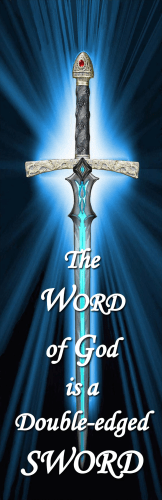 Word of God Double Edged Sword Bookmark