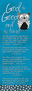 God is Good...Owl the Time - Bookmark