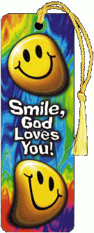 Smile, God Loves You Tassel Bookmark
