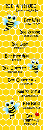 Bee Attitude - Beautitudes Bookmark for Kids