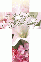 Hallelujah Easter Bookmark - Cross Shape