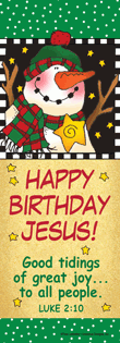 Happy Birthday Jesus Christmas Bookmark - Only 12 Left