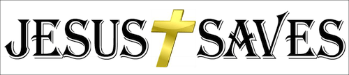 Jesus Saves Gold Cross Bookmark