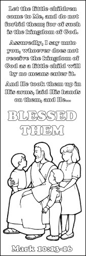 Jesus Blesses the Children Bookmark