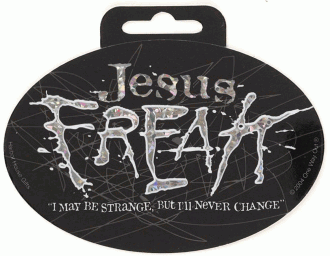 Jesus Freak Glitzy Christian Auto Window Stickers