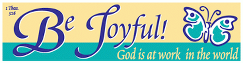 Be Joyful! Christian Bumper Stickers