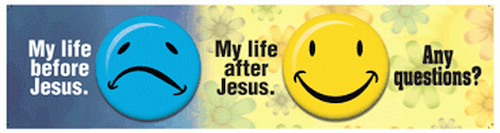 My Life Before Jesus Christian Bumper Stickers