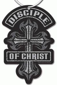 Disciples of Christ Christian Cross Car Air Freshener
