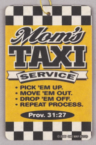 Moms Taxi Service Car Air Freshener