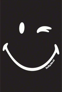 Auto Smiley Window Sticker