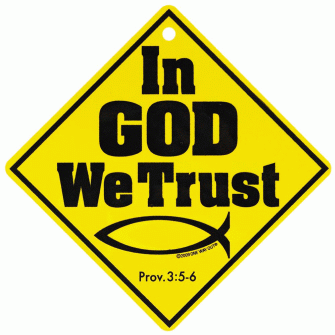 In God We Trust Auto Sign