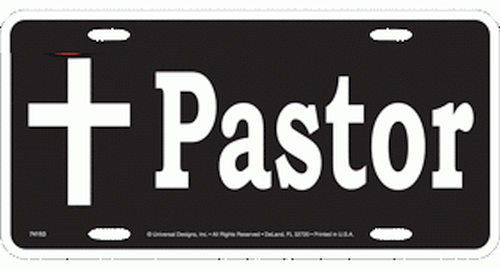 Christian Pastor License Plate