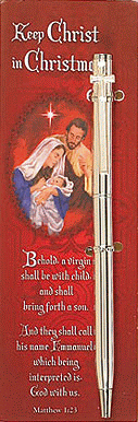 Christmas Gift Pen - Keep Christ in Christmas Cross