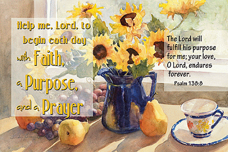 Help Me Lord Kitchen Flowers Poster