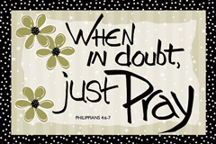 Just Pray Christian Posters - OUT OF STOCK