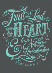 Trust the Lord Calligraphy Poster