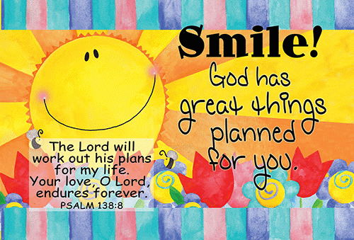 Smile God has Great Plans for You Poster
