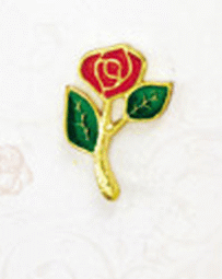 Pretty Red Rose Lapel Pins