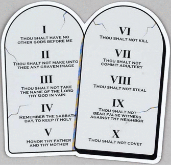 Ten Commandment Magnet