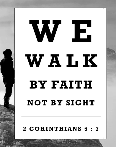 We Walk by Faith Magnet