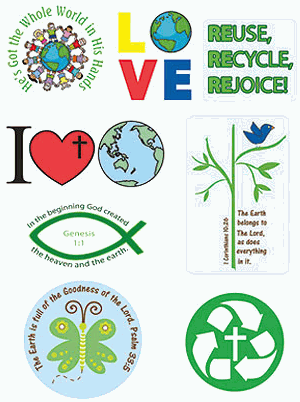 Christian Recycle Theme Magnet Set