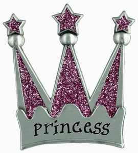 Silver Princess Crown Magnet
