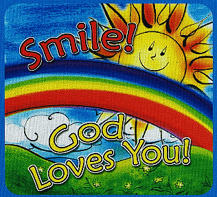 Smile God Loves You Mouse Pad