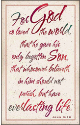 For God so Loved the World Postcard
