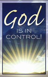 God is in Control Postcard