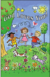God Loves You Postcard