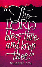 The Lord Bless Thee Postcard