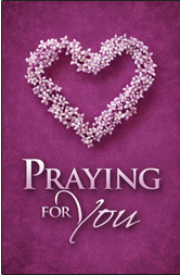 Praying for You Floral Heart Postcard - ONLY 1 LEFT
