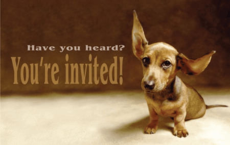 Your Invited Puppy Postcards