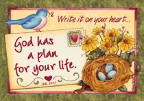 God has a Plan Postcard