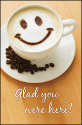 Cup of Brew Smiley Postcard